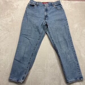 Vintage Levi's 550 Jeans Women's 14 Short Classic Relaxed Fit Tapered Light Wash